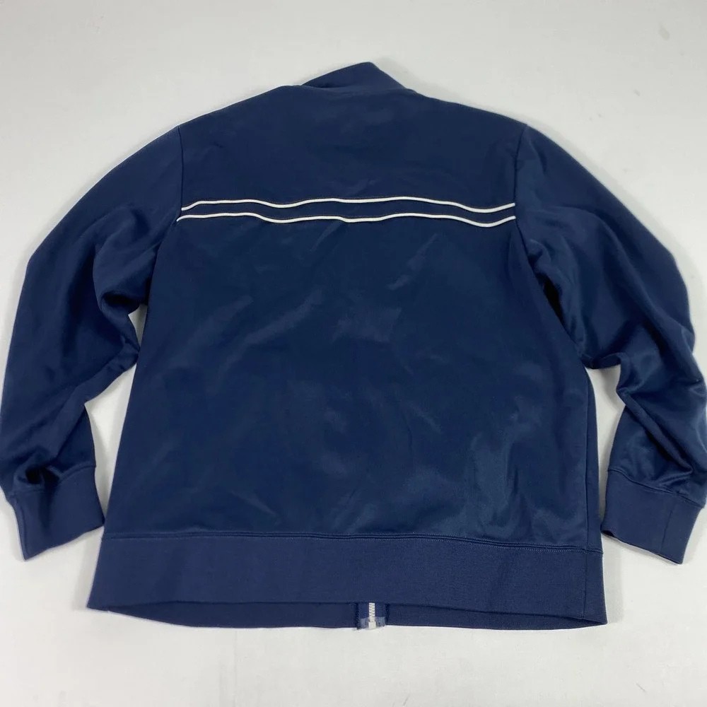 The North Face Jacket Mens XL Blue Full‎ Zip Track Athletic Logo Sweatshirt